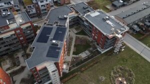 Installation solceller brf HSB Kaptenen Malmö