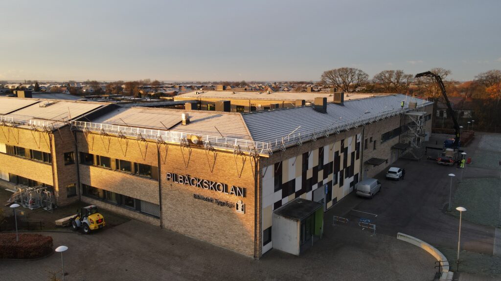 Solceller på Pilbäcksskolan, Tygelskö i Malmö