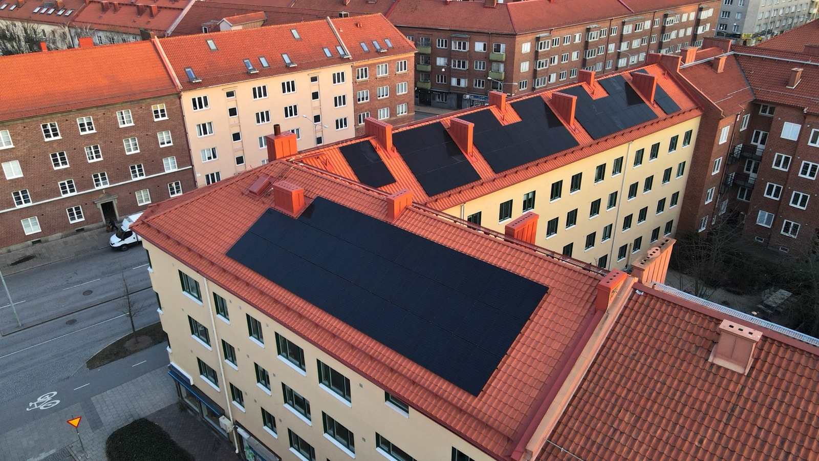 BRF Ringen Malmö, solcellsinstallation bostadsrättsförening