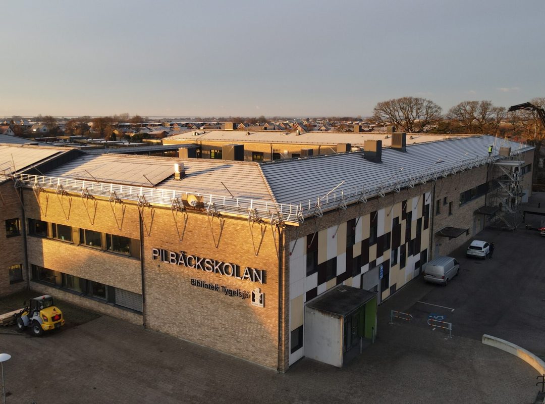 Solceller på Pilbäcksskolan, Tygelskö i Malmö